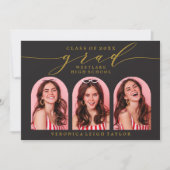 シンプルミニマルなアーチ書道グラード招待状 招待状 (正面)