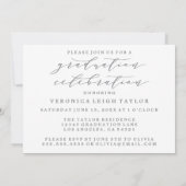 シンプルミニマルなアーチ書道グラード招待状 招待状 (裏面)