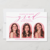 シンプルミニマルなアーチ書道グラード招待状 招待状 (正面)