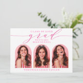 シンプルミニマルなアーチ書道グラード招待状 招待状 (スタンド正面)