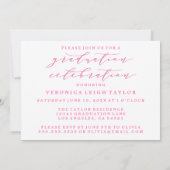 シンプルミニマルなアーチ書道グラード招待状 招待状 (裏面)