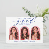 シンプルミニマルなアーチ書道グラード招待状 招待状 (スタンド正面)