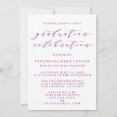 シンプルミニマルなアーチ書道グラード招待状 招待状 (裏面)