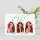 シンプルミニマルなアーチ書道グラード招待状 招待状 (スタンド正面)