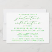 シンプルミニマルなアーチ書道グラード招待状 招待状 (裏面)