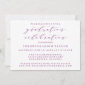 シンプルミニマルなアーチ書道グラード招待状 招待状 (裏面)