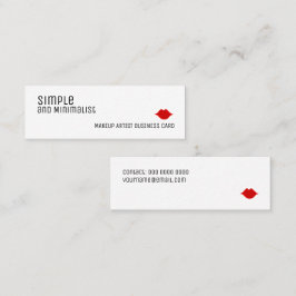 シンプルミニマルなエレガント化粧 スキニー名刺