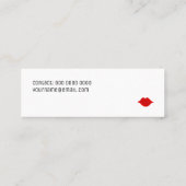 シンプルミニマルなエレガント化粧 スキニー名刺 (裏面)