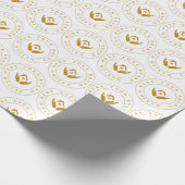 シンプルミニマルなカスタムビジネスロゴ ラッピングペーパー (角)