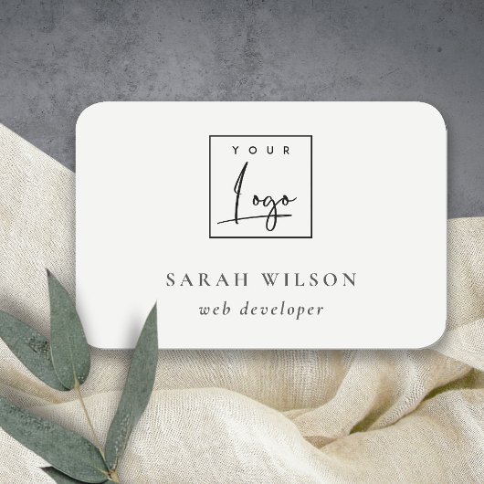 シンプルミニマルなカスタム販売促進ロゴ 名札