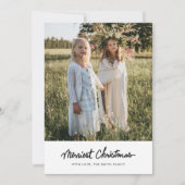 シンプルミニマルなクリスマスホリデーカード シーズンカード (正面)