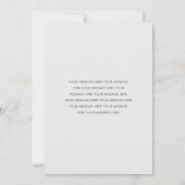 シンプルミニマルなクリスマスホリデーカード シーズンカード (裏面)