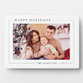 シンプルミニマルなクリスマス家族の写真 フォトプラーク (正面)