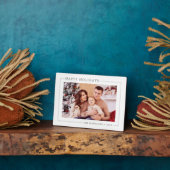 シンプルミニマルなクリスマス家族の写真 フォトプラーク (側面)