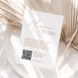 シンプルミニマルなハネムーン基金が望み エンクロージャーカード