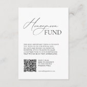 シンプルミニマルなハネムーン基金が望み エンクロージャーカード (正面)