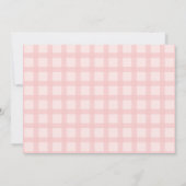 シンプルミニマルなピンクストライプ色 ノートカード (裏面)