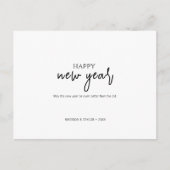 シンプルミニマルな新年 シーズンポストカード (正面)
