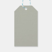 シンプルミニマルな赤ちゃんシャワーありがとうメッセージカード ギフトタグ (裏面)