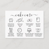 シンプルミニマルのお礼ケーキの指示気に 名刺 (正面)