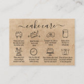 シンプルミニマルのお礼ケーキの指示気に 名刺 (正面)