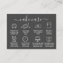 シンプルミニマルのお礼ケーキの指示気に