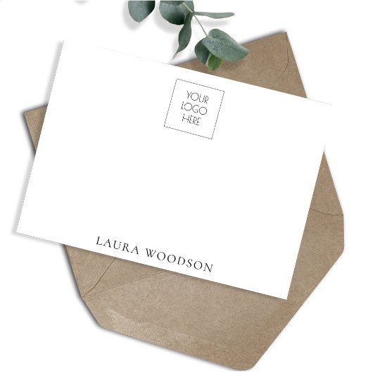 シンプルミニマルのロゴ名 ノートカード