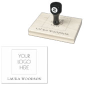 シンプルミニマルのロゴ名 ラバースタンプ (押印)