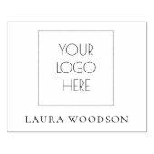 シンプルミニマルのロゴ名 ラバースタンプ (インプリント)