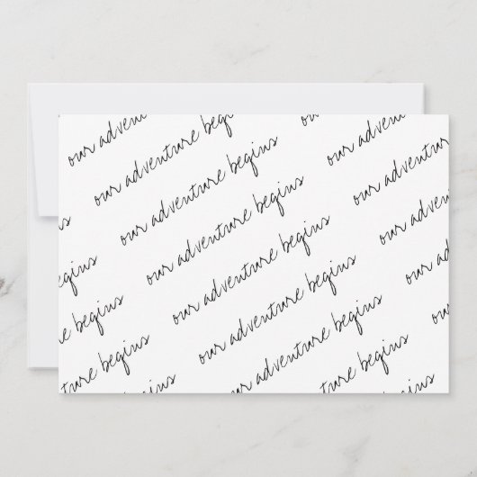 シンプルミニマルはっきりしたタイポグラフィスクリプト セーブザデート (裏面)