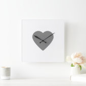 シンプルミニマルエレガントカスタムロゴはこちら会社概要 スクエア壁時計 (ホーム)