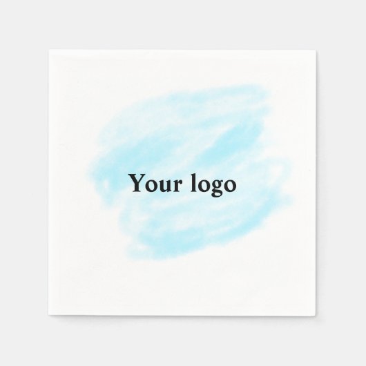 シンプルミニマルエレガントカスタムロゴはこちら会社概要 スタンダードカクテルナプキン (正面)