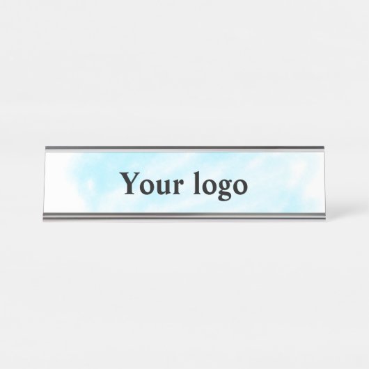 シンプルミニマルエレガントカスタムロゴはこちら会社概要 デスクネームプレート (正面)