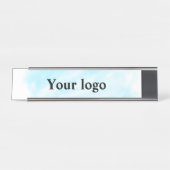 シンプルミニマルエレガントカスタムロゴはこちら会社概要 デスクネームプレート (正面)