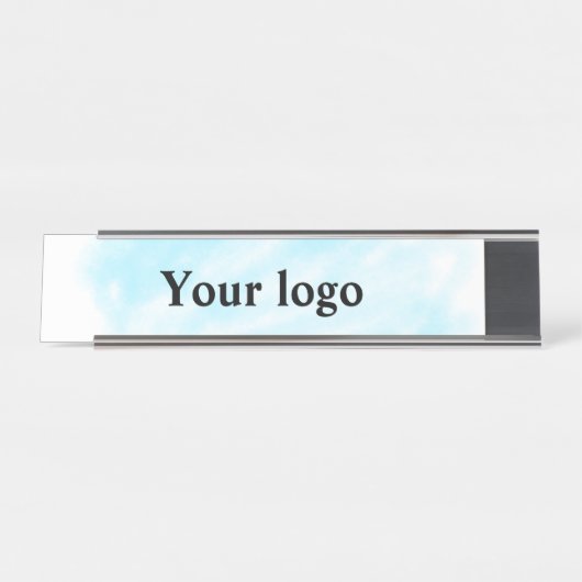 シンプルミニマルエレガントカスタムロゴはこちら会社概要 デスクネームプレート (正面)