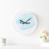 シンプルミニマルエレガントカスタムロゴはこちら会社概要 ラージ壁時計 (ホーム)