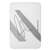 シンプルミニマルエレガントカスタムロゴはこちら会社b バスマット (正面縦)