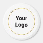 シンプルミニマルエレガントカスタムロゴはこちら会社b マグネット (正面)