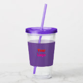 シンプルミニマルエレガントカスタムロゴはこちらcl アクリルタンブラー (裏面)