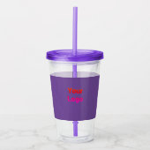 シンプルミニマルエレガントカスタムロゴはこちらcl アクリルタンブラー (正面)