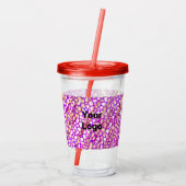 シンプルミニマルエレガントカスタムロゴはこちらcl アクリルタンブラー (裏面)