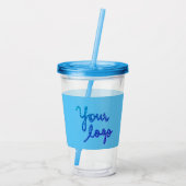 シンプルミニマルエレガントカスタムロゴはこちらcl アクリルタンブラー (裏面)