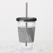 シンプルミニマルエレガントカスタムロゴはこちらcl アクリルタンブラー (右)