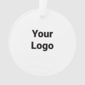 シンプルミニマルエレガントカスタムロゴはこちらcl オーナメント (正面)