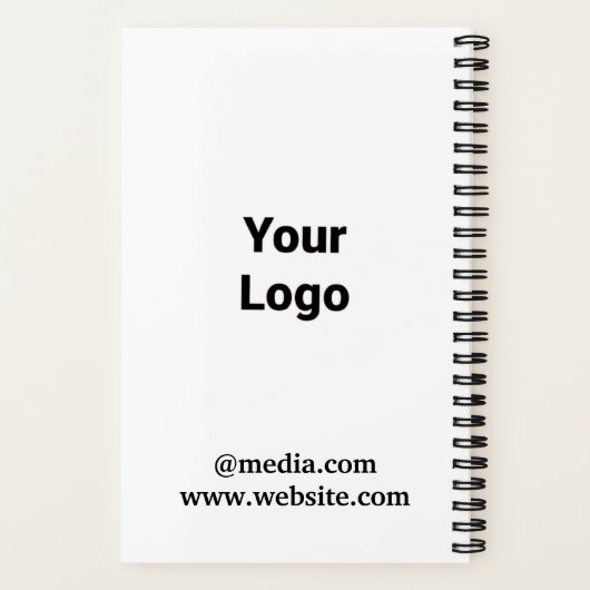 シンプルミニマルエレガントカスタムロゴはこちらcl ノートブック (裏面)