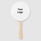 シンプルミニマルエレガントカスタムロゴはこちらcl ハンドファン (裏面)