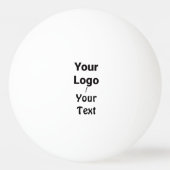 シンプルミニマルエレガントカスタムロゴはこちらcl 卓球ボール (正面)