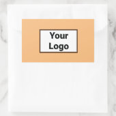 シンプルミニマルエレガントカスタムロゴはこちらcl 長方形シール (バッグ)