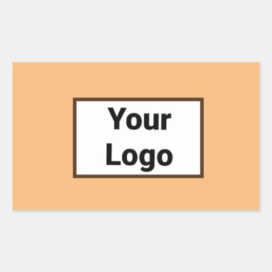 シンプルミニマルエレガントカスタムロゴはこちらcl 長方形シール (正面)