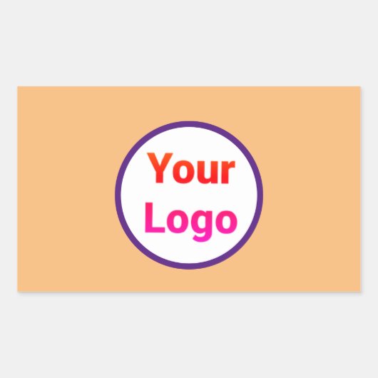 シンプルミニマルエレガントカスタムロゴはこちらcl 長方形シール (正面)
